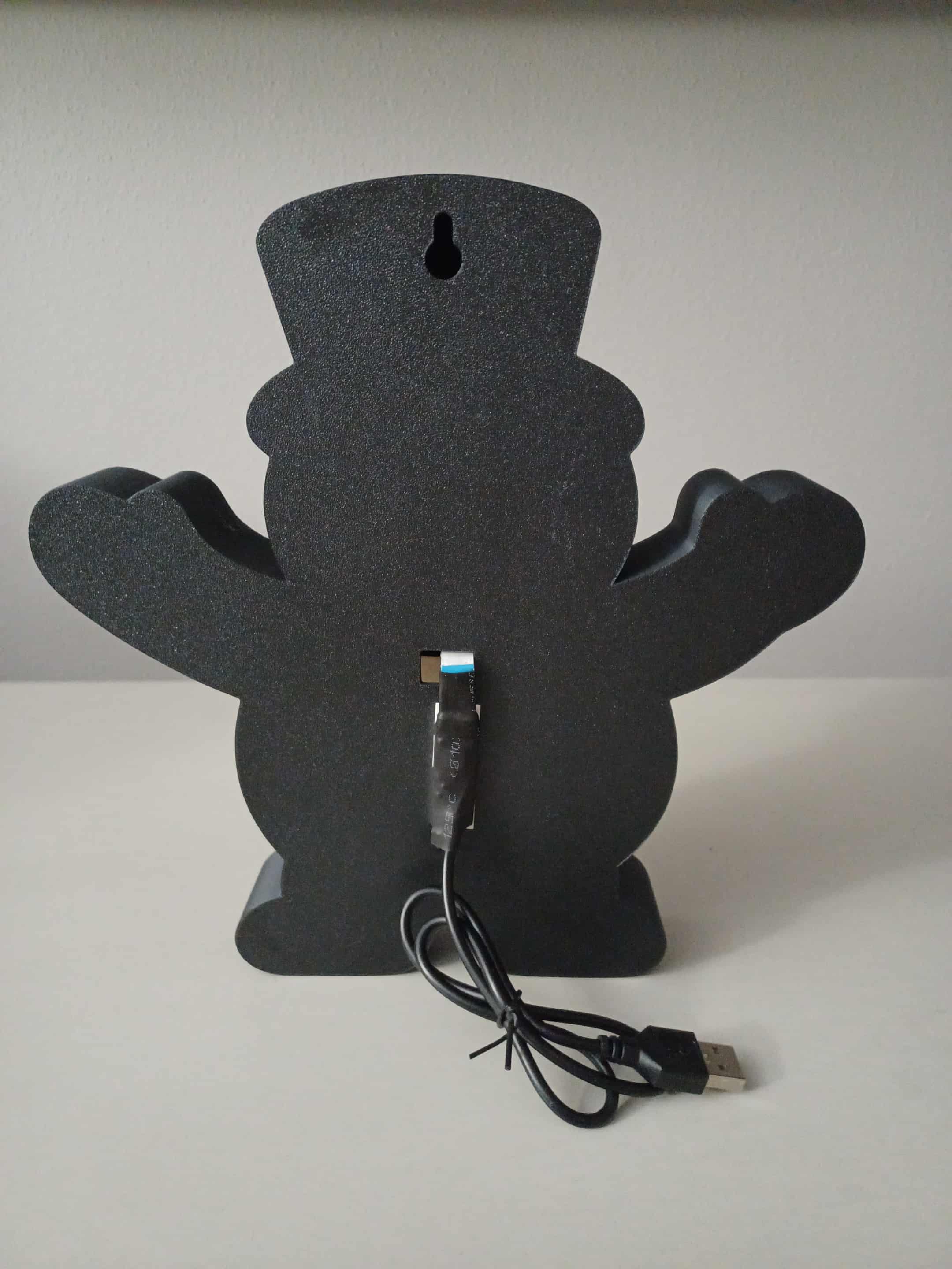 Frosty The Snowman LED light box – custom 3D printed – Lit Layer Creations